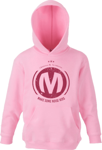 Hoodie Sweater Pink roze Christelijk cadeautje voor kinderen, MSNK, Make Some Noise Kids Merchandise outfit