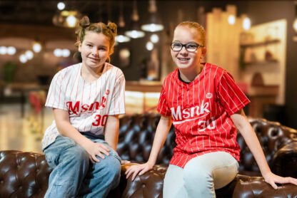 Christelijk Cadeau Kinderen MSNK baseball jack shirt outfit