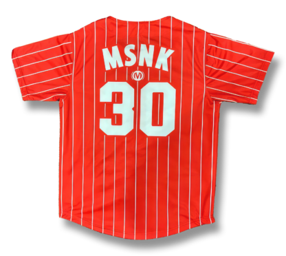 Christelijk cadeau kinderen kids MSNK Baseball shirt rood