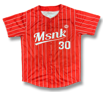 Christelijk cadeau kinderen kids MSNK Baseball shirt rood