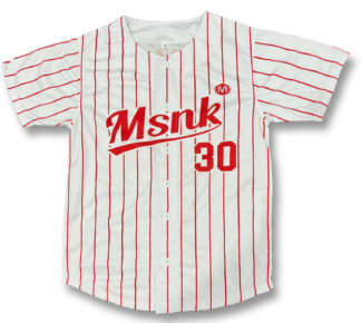 Christelijk cadeau kinderen kids MSNK Baseball shirt rood