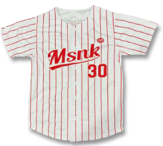 Christelijk cadeau kinderen kids MSNK Baseball shirt rood