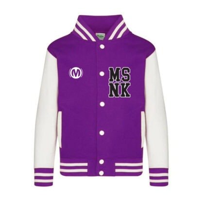 Christelijk Cadeau Kinderen MSNK varsity college baseball jack paars