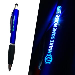 Pen blauw met multicolor ledeffect