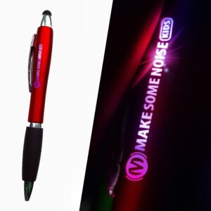 Pen rood met multicolor ledeffect